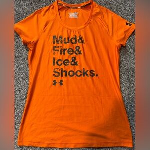 Under Armour Tough Mudder Women’s Orange T-Shirt Size Medium